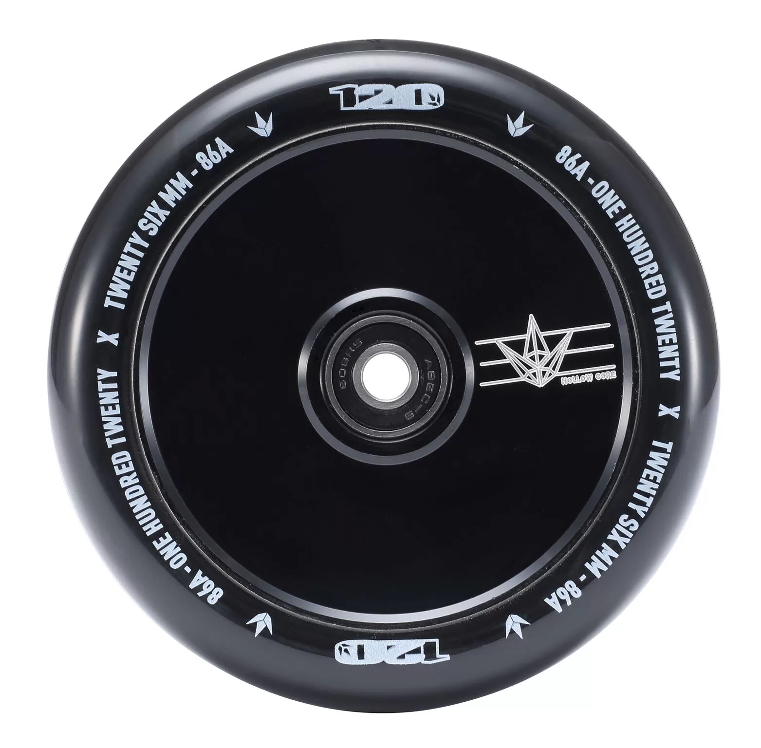 Envy Hollow Core 120mm Scooter Wheels Black at My Scooter Lab