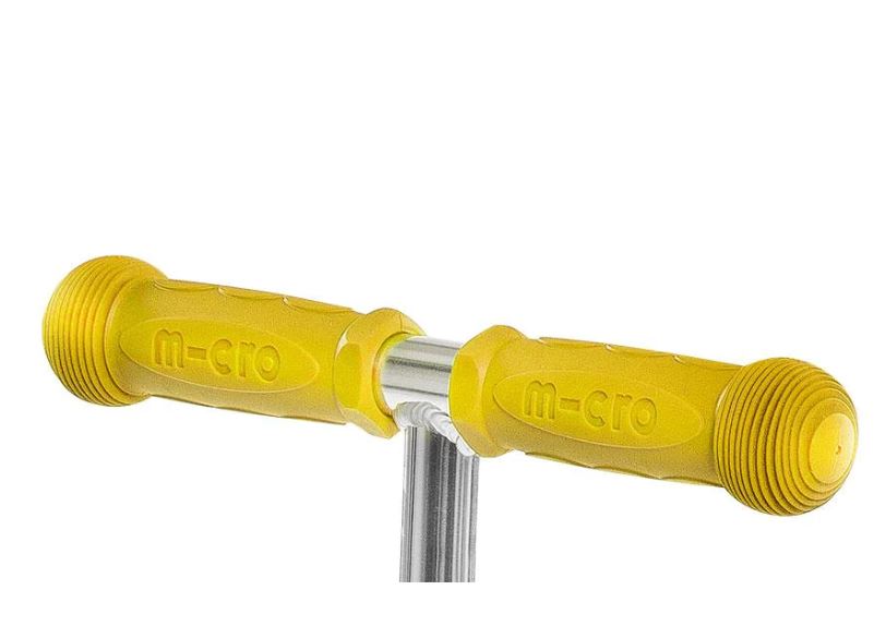 Micro Rubber Scooter Grips Yellow Online at My Scooter Lab