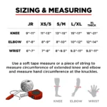 187 Pads Size Chart