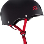 S1 Lifer Helmet Black Matte Red Strap
