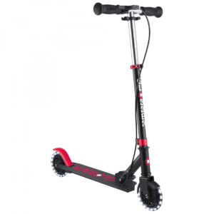 Globber Flow Element Junior Lights Scooter Black Red
