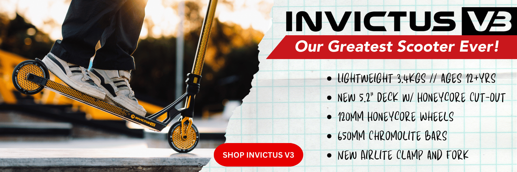 Root Industries Invictus V3 Scooter Banner