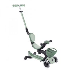 Globber Go Up Baby Lights 360 3 Wheel Scooter Sage Olive