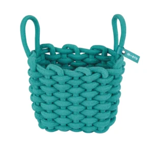 Micro Woven Cotton Scooter Basket Aqua