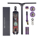 Triad Park Custom Complete Scooter Black Purple Yellow