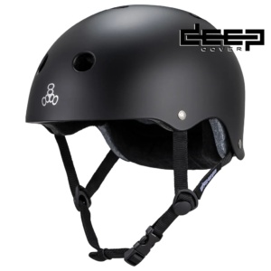 Triple 8 Deep Cover Helmet Black Matte
