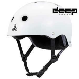 Triple 8 Deep Cover Helmet White Glossy