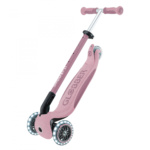 Globber Go Up Deluxe Ecologic Lights 360 3 Wheel Scooter Berry