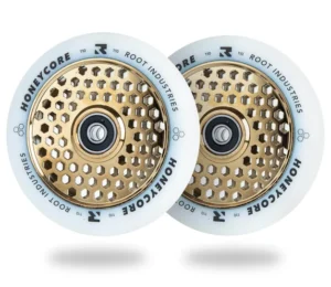 Root Industries Honeycore 110mm Scooter Wheels White Gold