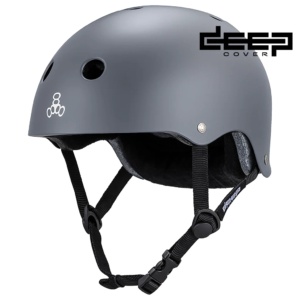 Triple 8 Deep Cover Helmet Grey Matte