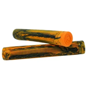 Root Industries Fractal Scooter Grips Orange Black