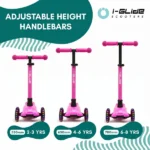 I Glide 3 Wheel Scooter Hot Pink