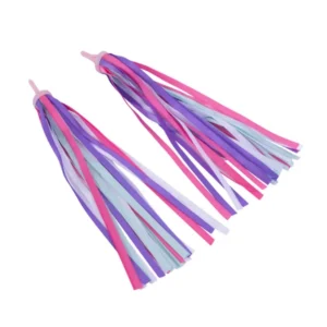I Glide Handlebar Ribbons Pink Purple