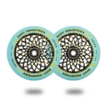 Root Industries Lotus 110mm Scooter Wheels Blue Gold Splatter