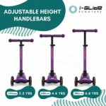 I Glide 3 Wheel Scooter Purple Pink