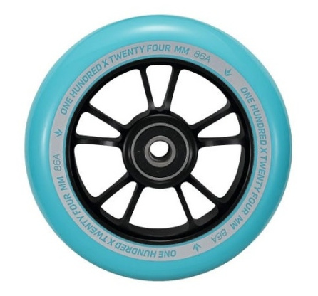 Envy 100mm Scooter Wheels Black Teal