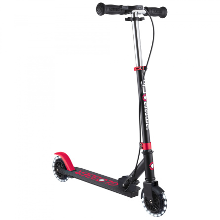 Globber Flow Element Junior Lights Scooter Black Red