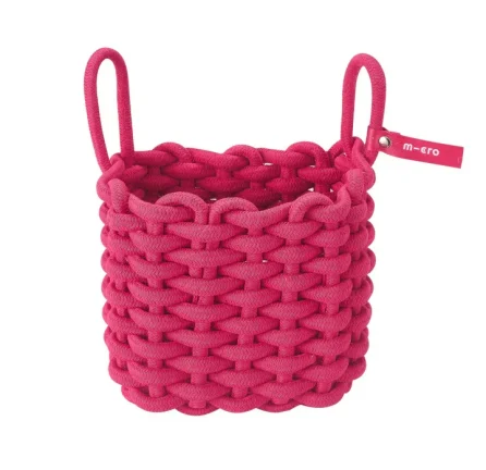 Micro Woven Cotton Scooter Basket Pink