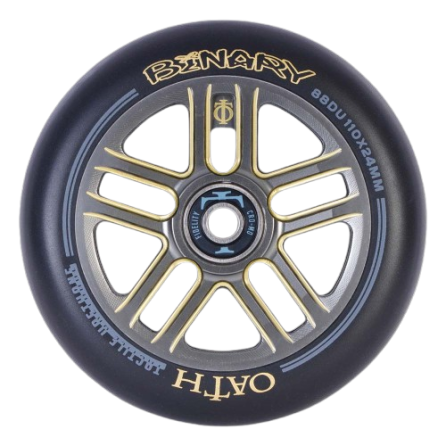 Oath Binary 110mm Scooter Wheels Gold Titanium