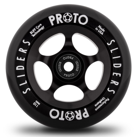 Proto Classic Sliders 110mm Scooter Wheels - Black on Black