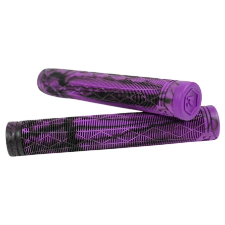 Root Industries Fractal Scooter Grips Purple Black