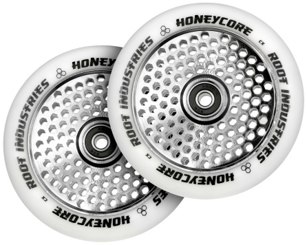 Root Industries Honeycore 110mm Scooter Wheels White Mirror1