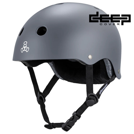 Triple 8 Deep Cover Helmet Grey Matte