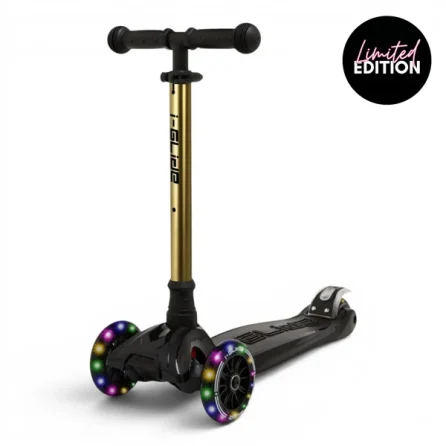 I Glide 3 Wheel Scooter Black Gold